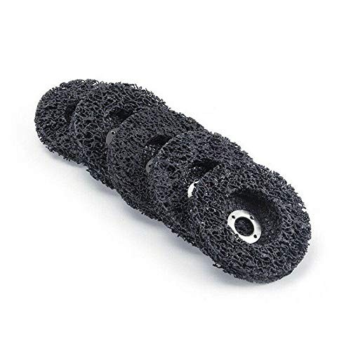 4" x 16mm Poly Strip Discs Stripping Wheel for Angle Grinder 5 PACK-BLACK