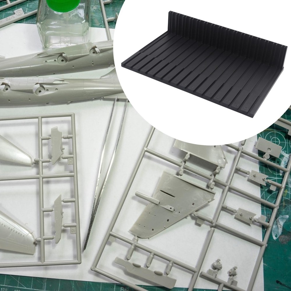 Model Pieces Shelves Space Saving Black Compact Sturdy Professional DIY Model