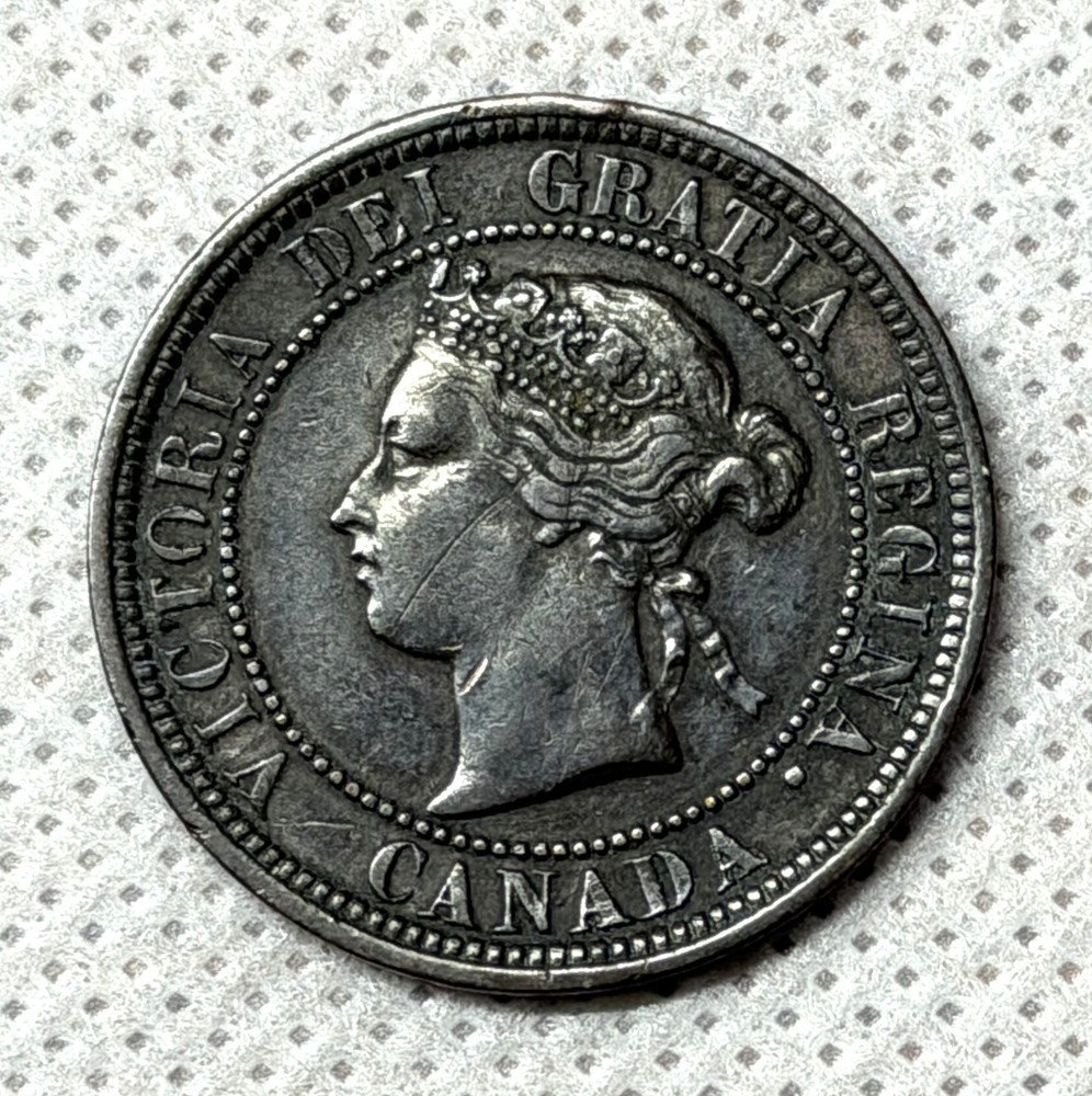 1881 H One Cent Canada Bronze Coin