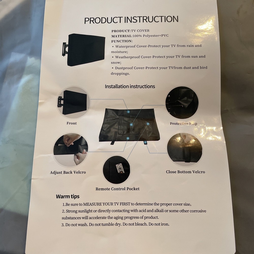 Easy Going TV Cover 32 Inch New