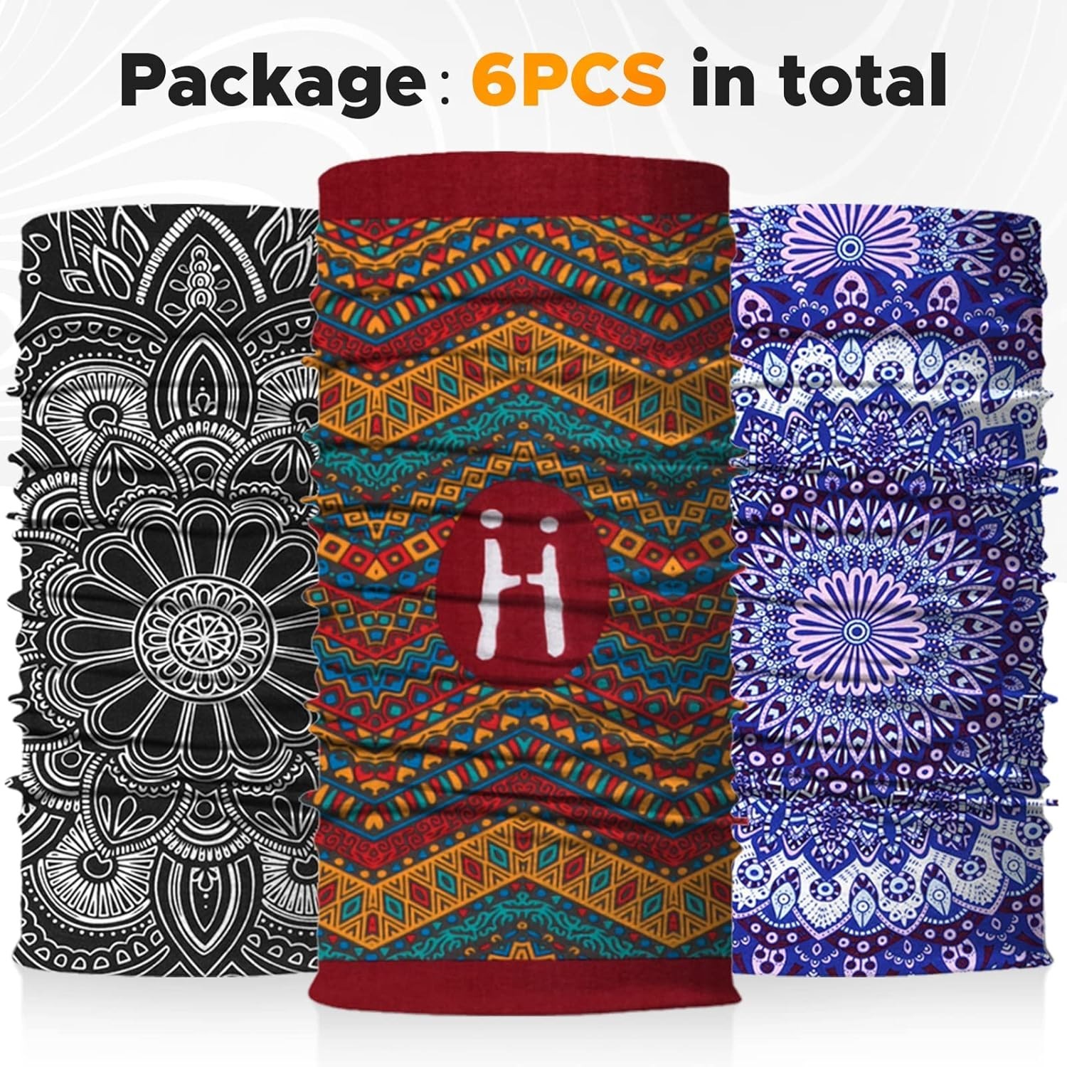 Fashionable Microfiber Neck Gaiter Set – Multi-Way Headwear for All Occasions