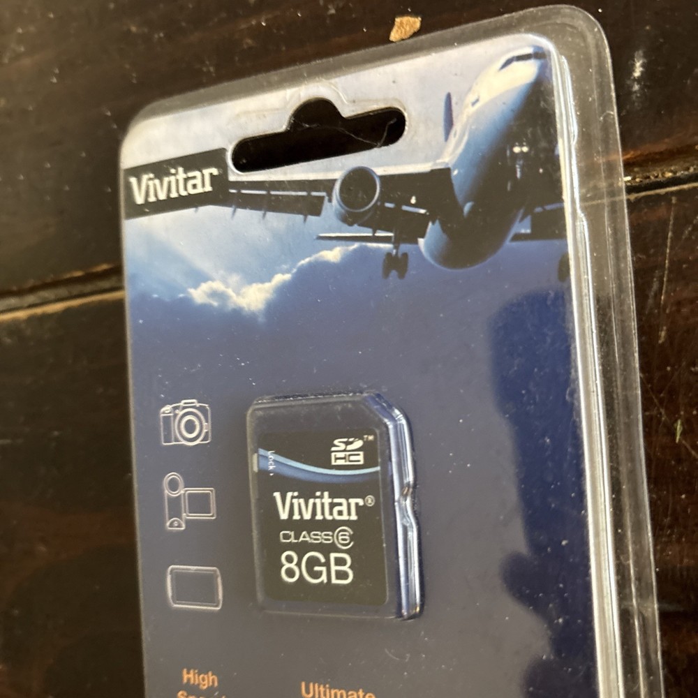 SEALED Vivitar 8GB Class SDHC Memory Card Camera Camcorder New