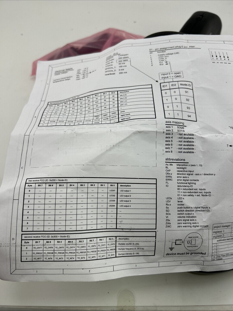 Multi-Axis Controller V85 / B3 Right Hand CAN Bus JS8SAV85B3-XR 2 Axis
