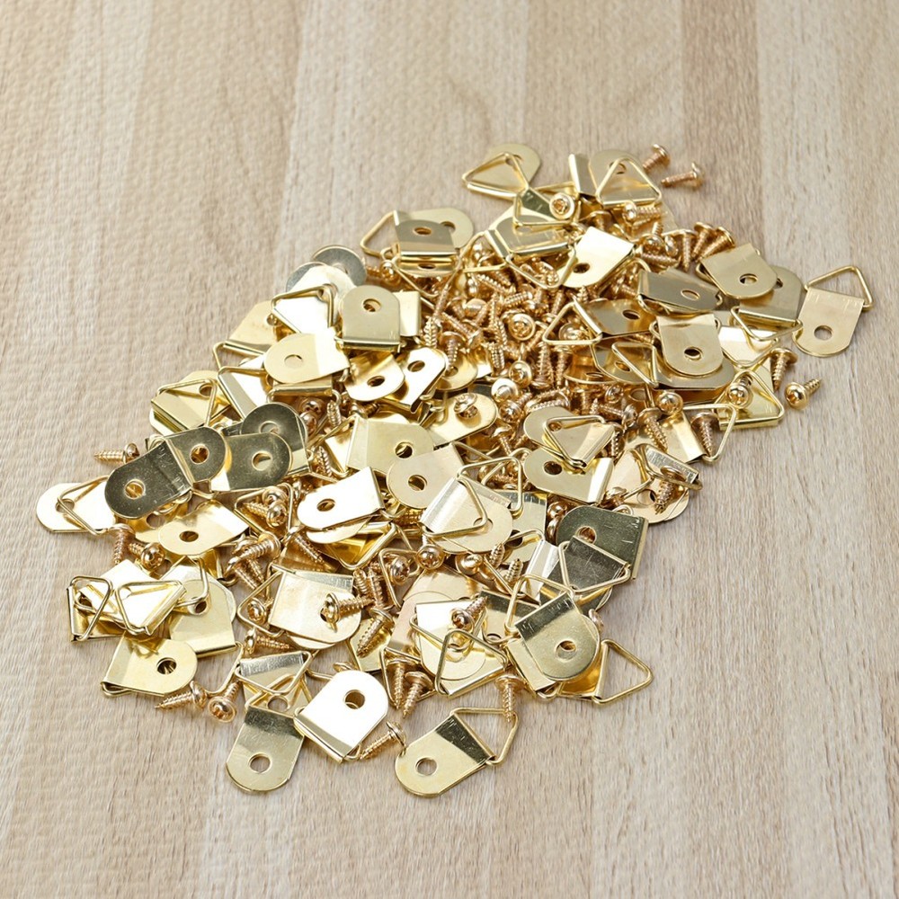 200PC Triangle Traceless Hook Hanging Ring Accessories for Cross Stitch Digital