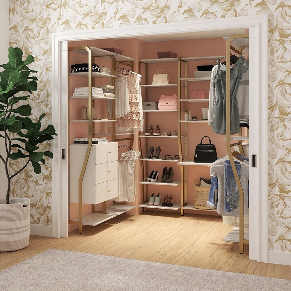 CosmoLiving by Cosmopolitan Gwyneth Closet-Vanity