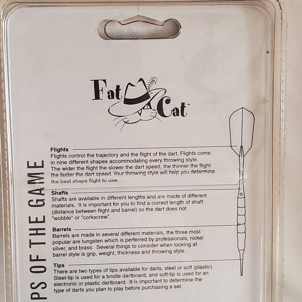 Fat Cat Soft Tip Dart Accessory Value Pack Tips Flights Washers Sealed Pkg Issue