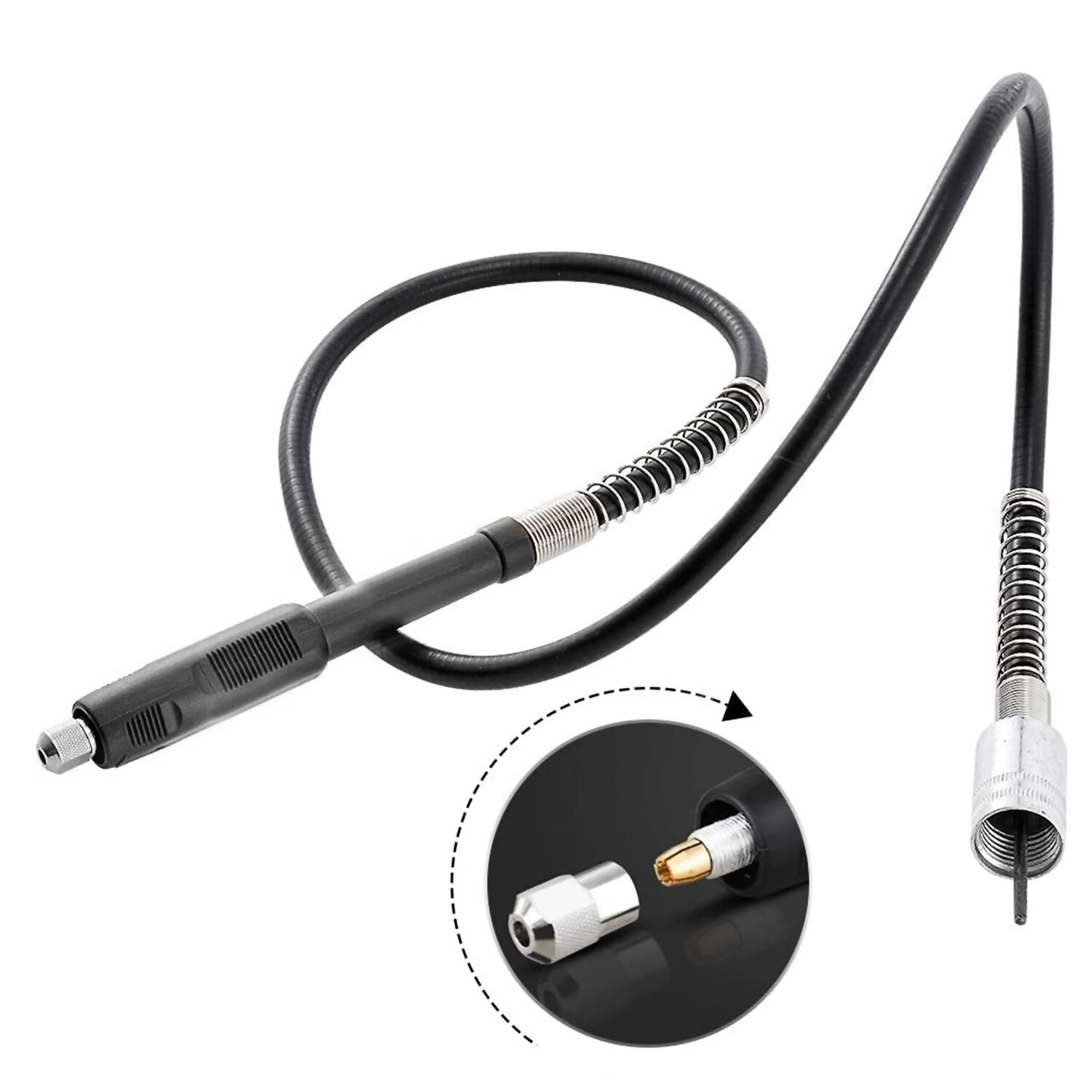 Flexible 42" Extension Rotary Drill Tool Drive Flex Shaft Attachment Fits Dremel