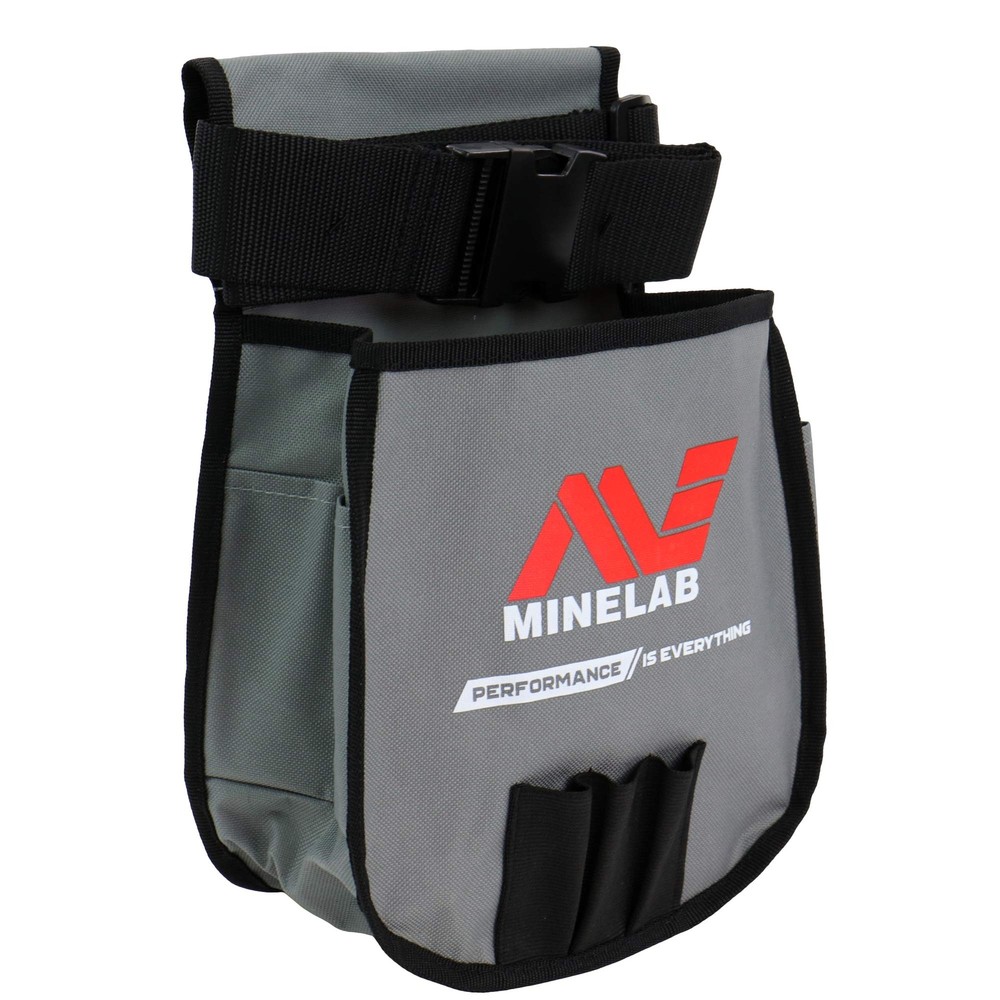 MINELAB Multi Pocket Finds Pouch with Secure Straps and Hard Shell