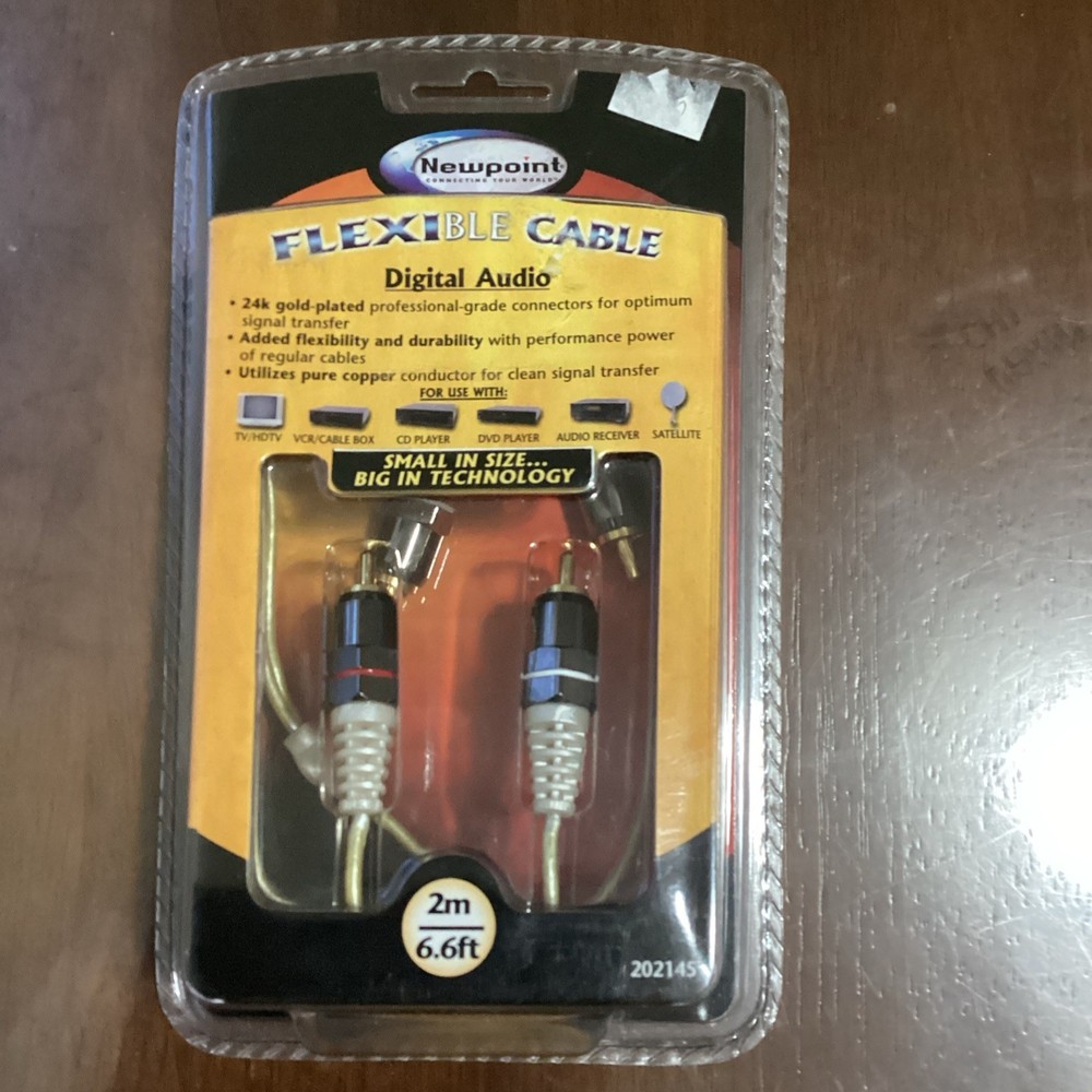 Newpoint Flexible Cable digital audio 6.6ft, 202145