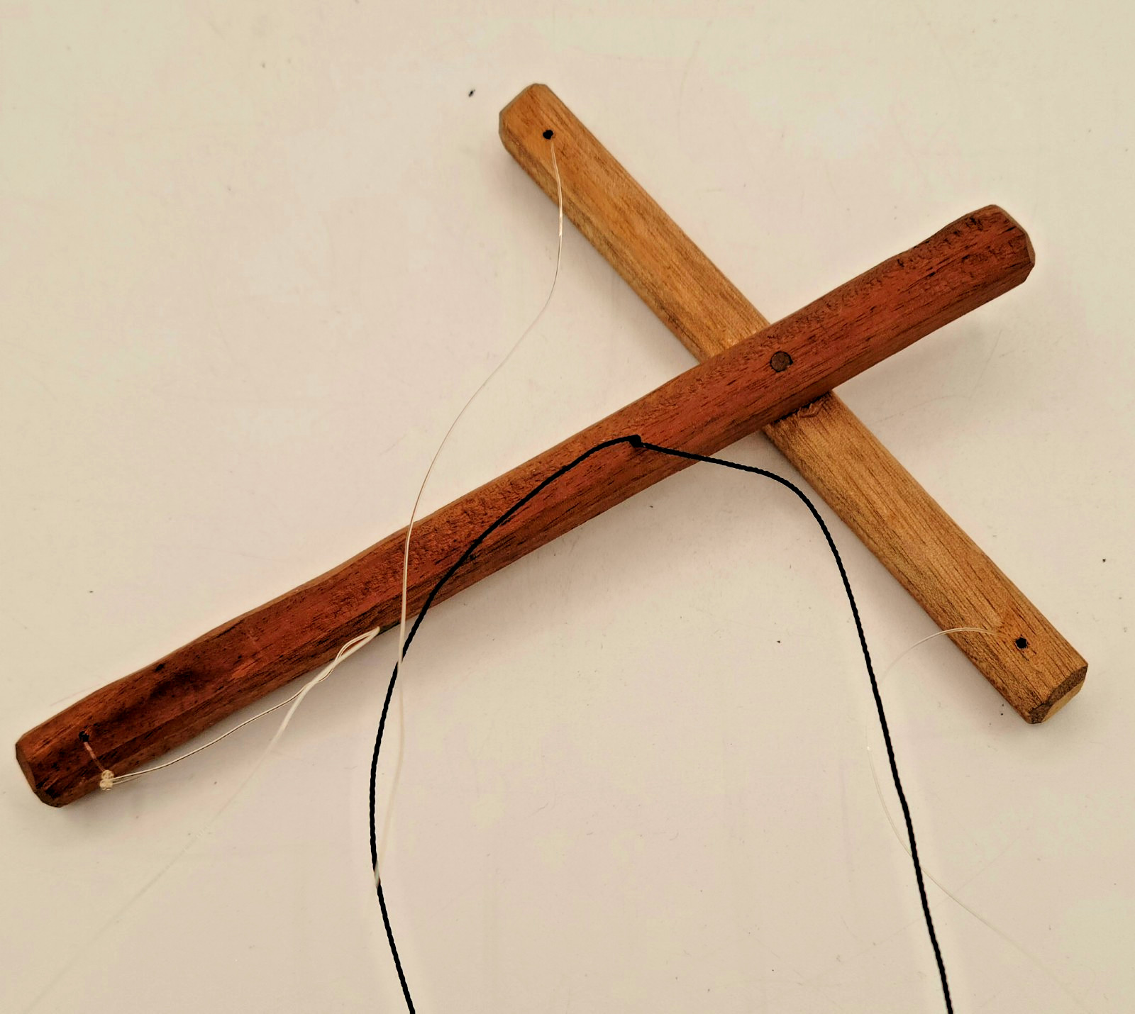 Sri Lanka RUKADA Marionette Puppet VINTAGE Wood Lankan HAND MADE Folk Art Figure