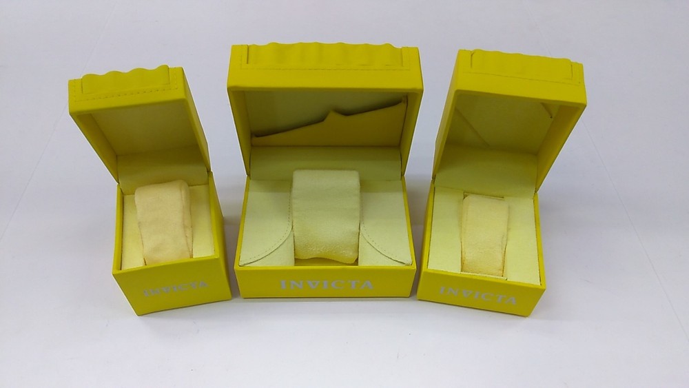 INVICTA Authentic Yellow Watch Box Storage Case Presentation Display