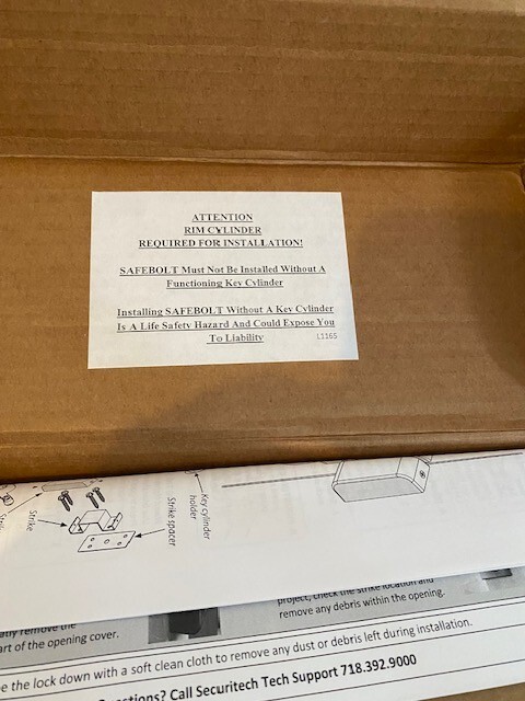 Securitech Safebolt-Classroom Lock SB175-LC-RH