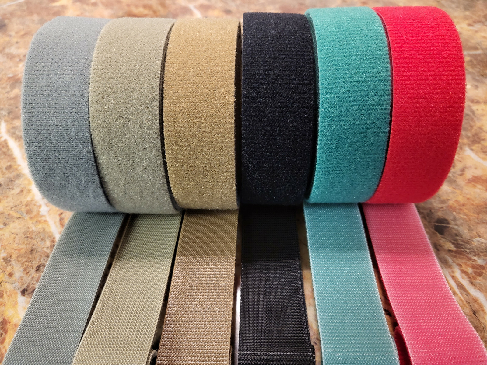 VELCRO® BRAND ONE WRAP® REASUSABLE FASTENER TAPE 1" in 3 Sizes & 14 COLORS