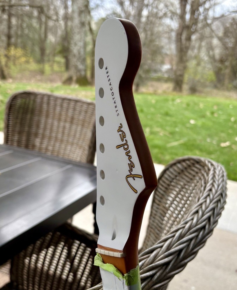 Fender Squire Stratocaster Guitar Neck 40th Anniversary modded