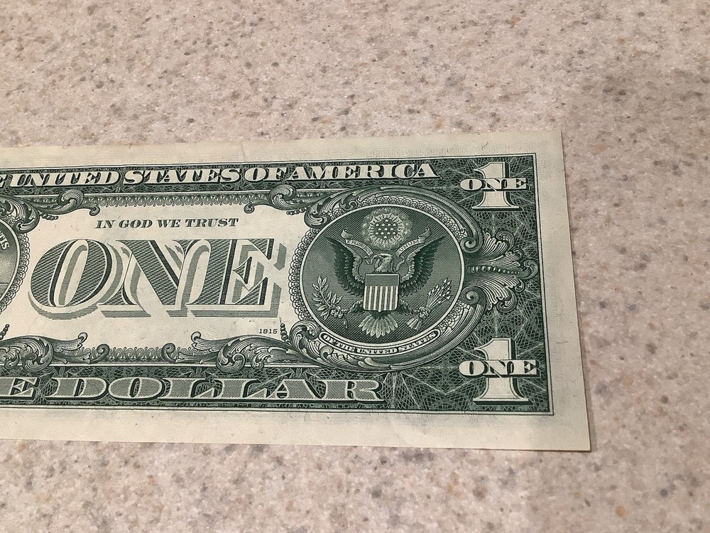 1974 $1 FRN Misalignment Third Printing Shift Error Note