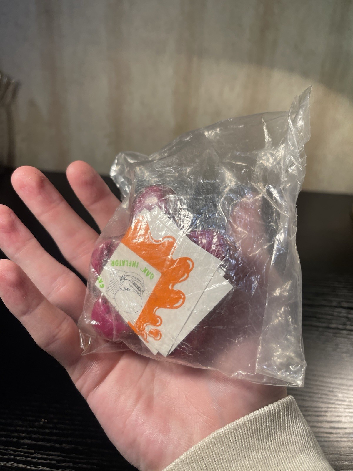 VINTAGE NICKELODEON GAK SPLAT Purple 90'S DRIED ORIGINAL PACKAGE RIPPED PLASTIC