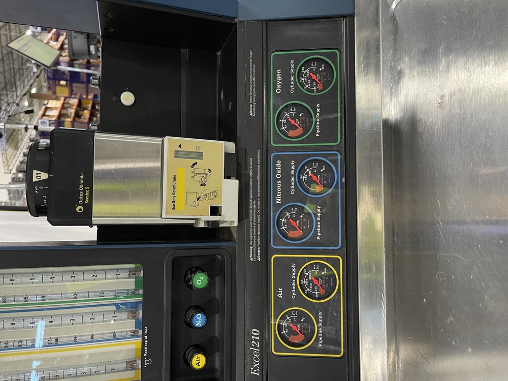 OHMEDA EXCEL 210 ANSI ANESTHESIA MACHINE - STAINLESS - Scratch & Dent