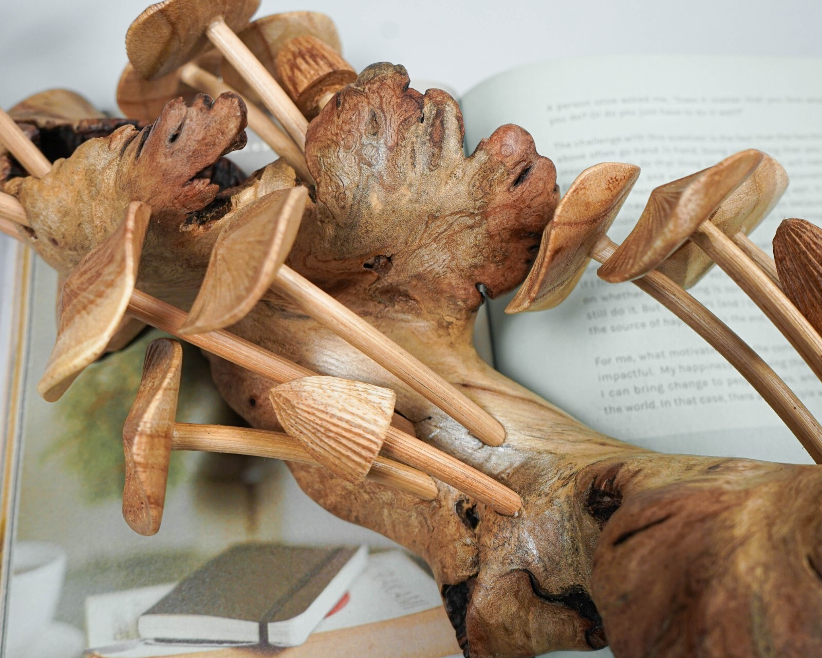 15" Large Mushroom Wall Art, Wall Hanging, Handmade, Statue, Wall Decoration