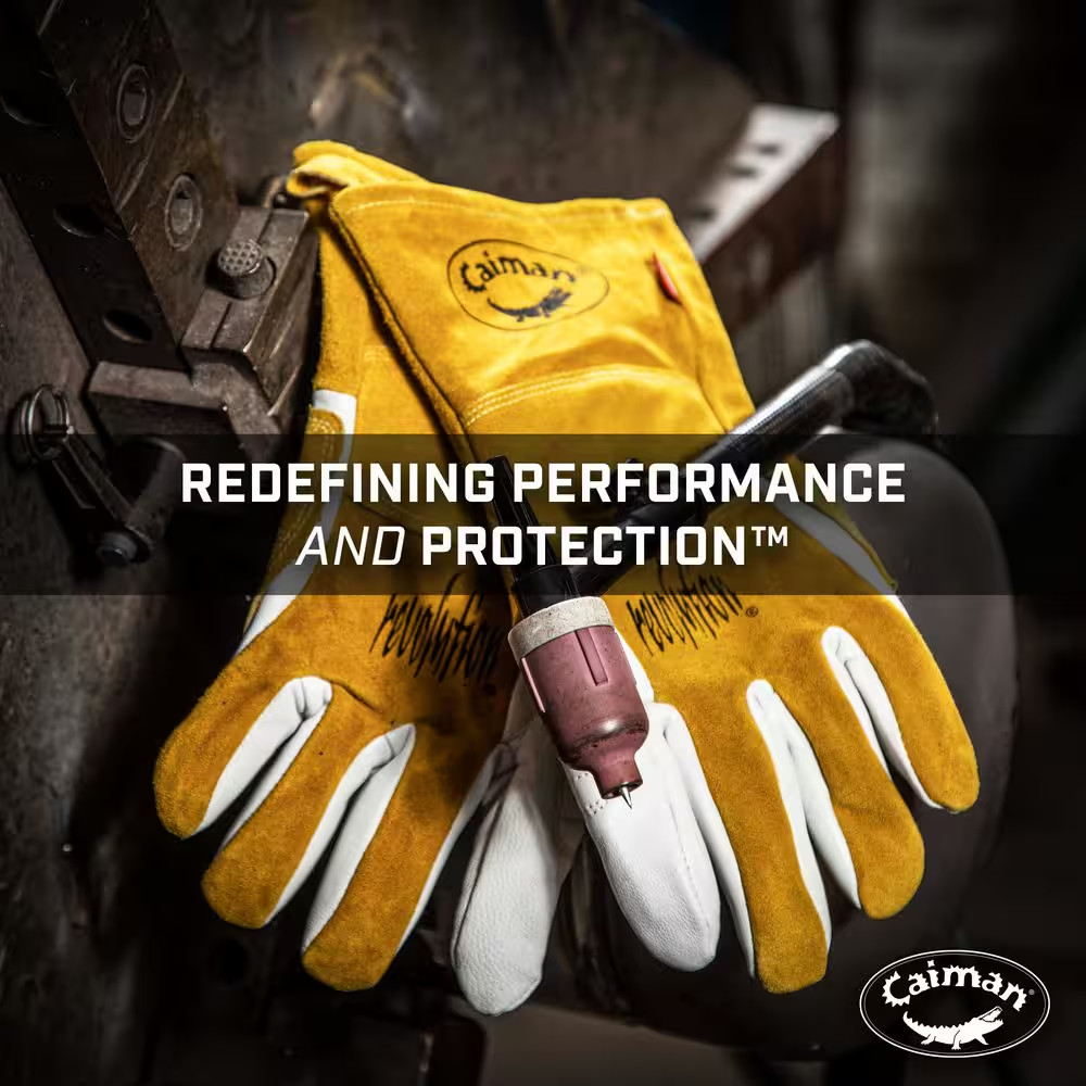 Large Premium Goat Grain Tig/Multi-Task Welder'S Glove with Split Cowhide Back