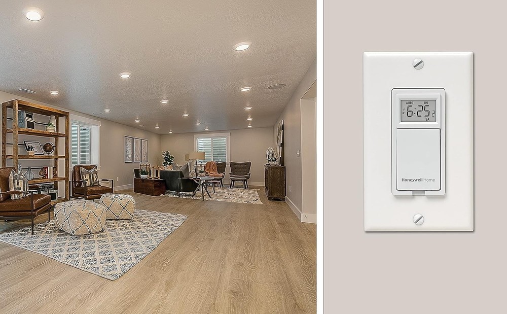 Honeywell Home RPLS730B1000/U RPLS730B1000 7-Day Programmable Light Switch Timer