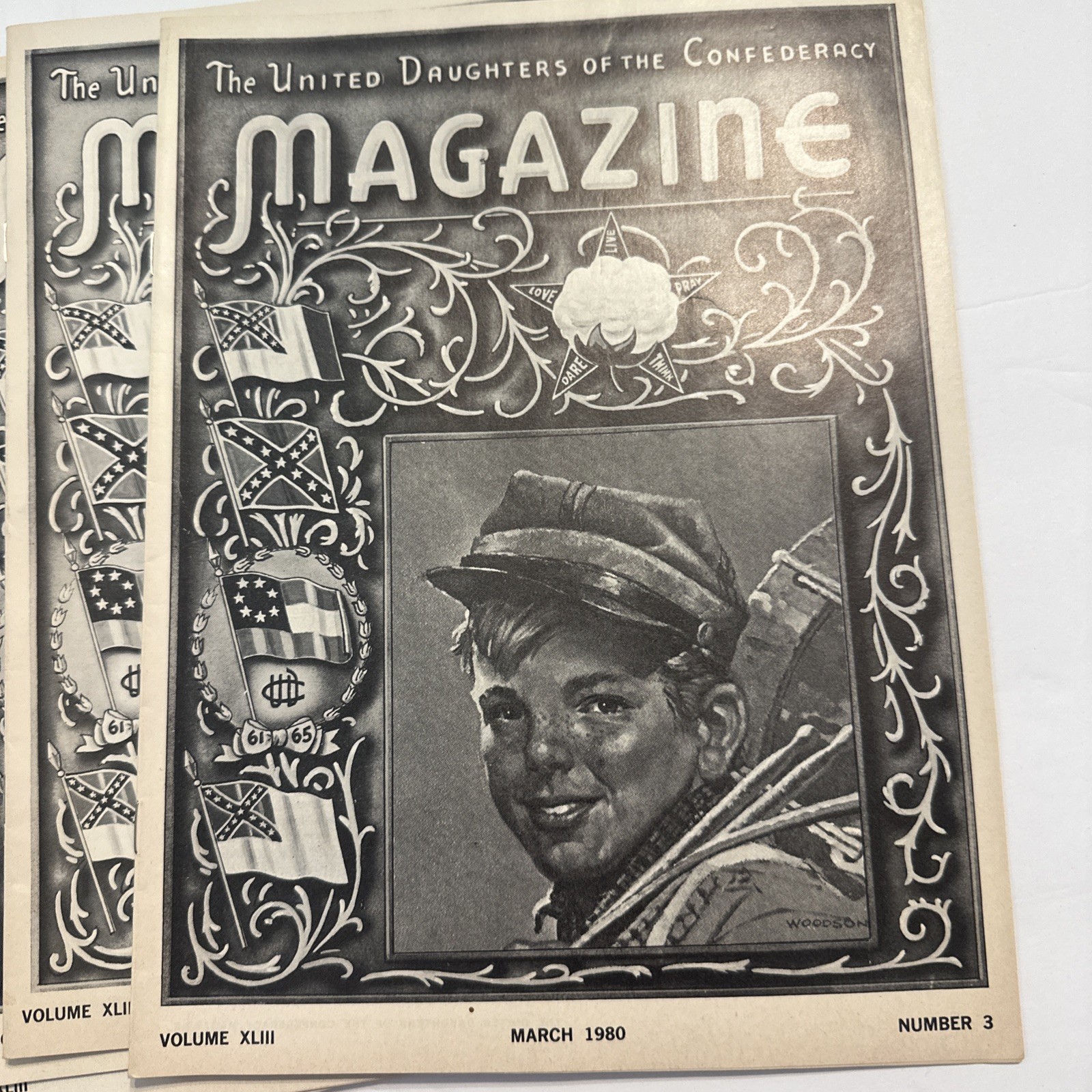 1980 United Daughters of the Confederacy UDC Magazine Lot Jan–Dec No Aug Sept