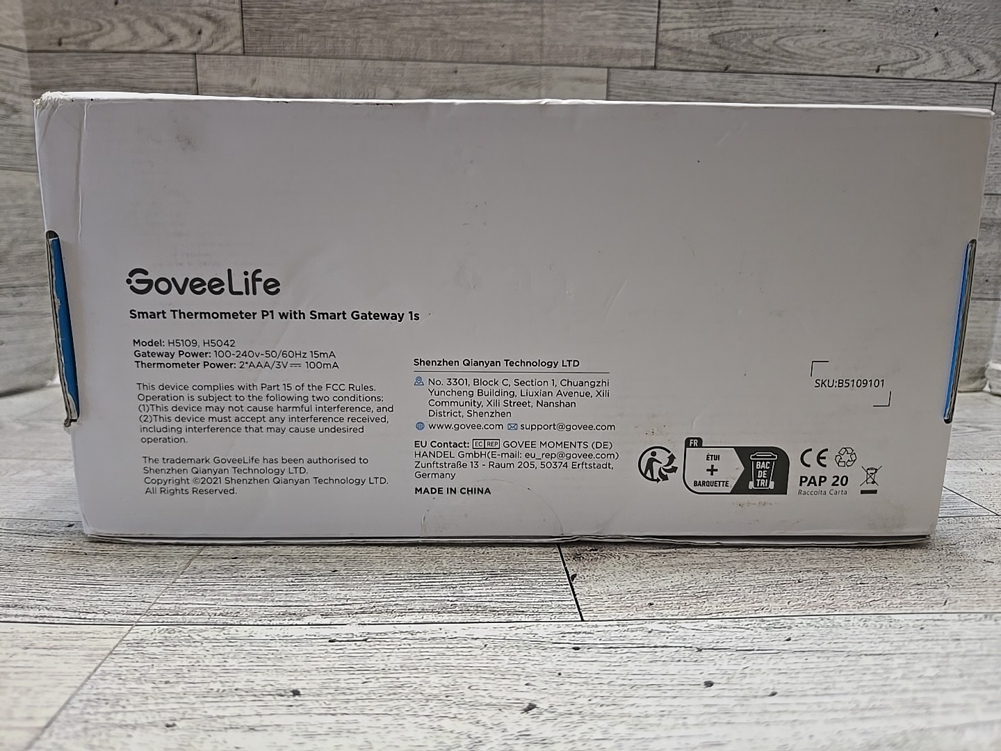 GoveeLife Smart Pool Thermometer with WiFi Gateway, Digital Swimming White