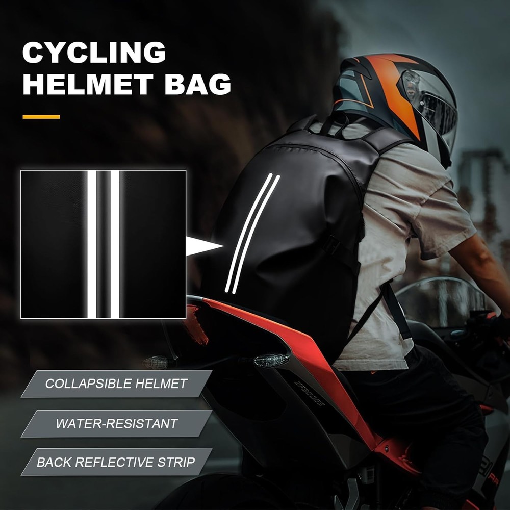 Spacious Waterproof Riding Bag - Versatile Backpack for Motorcycle Adventures