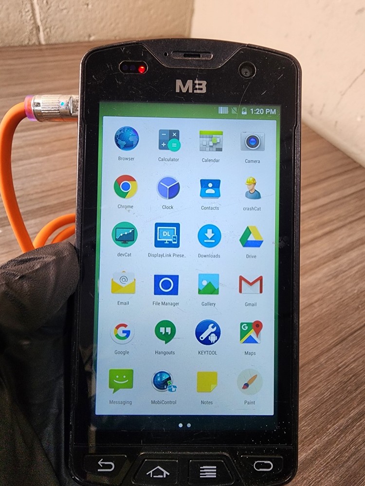 M3 Mobile SM15 Touch Android PDA Data Collector Scanner, pre-owned .