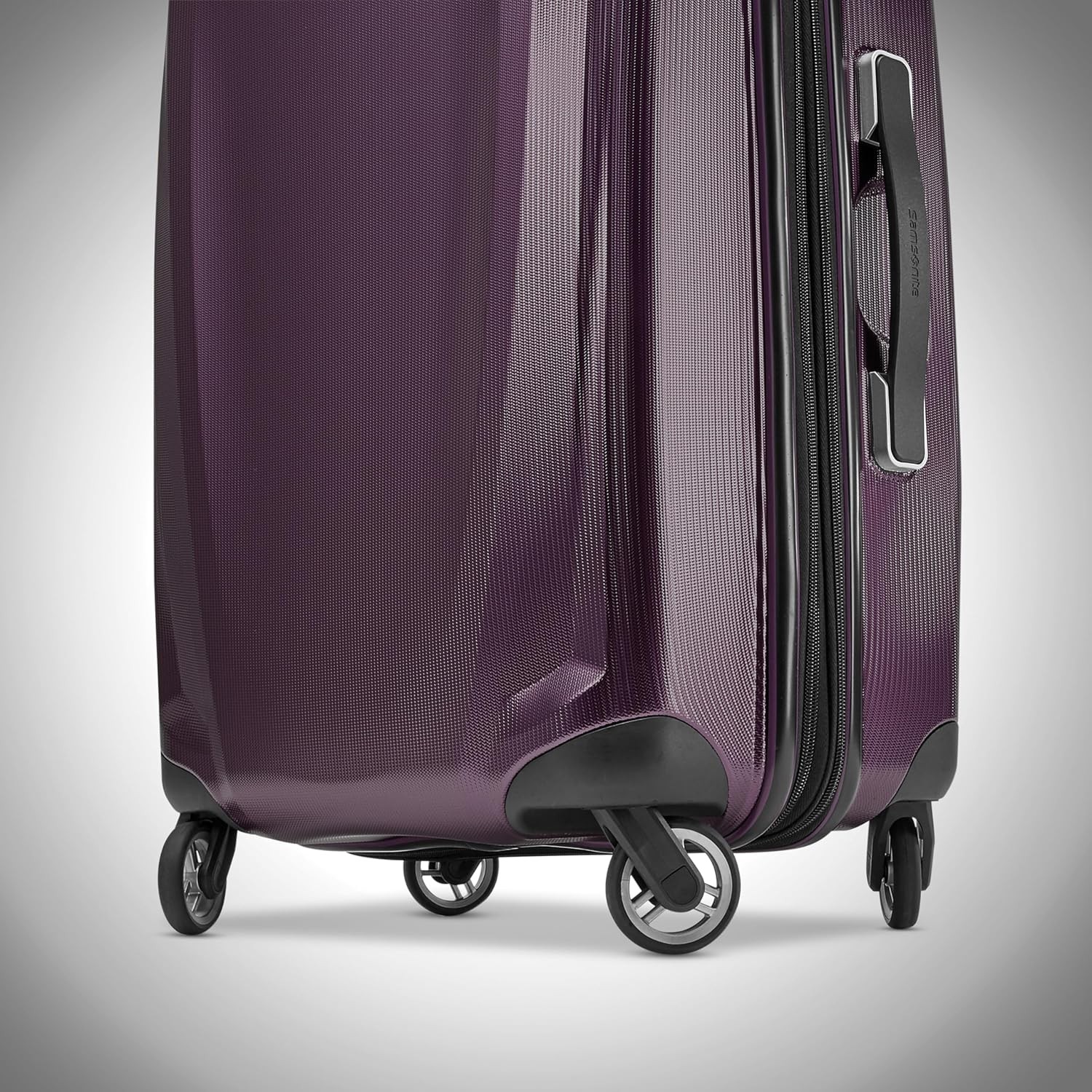 Samsonite Winfield 3 DLX Hardside Expandable Luggage with Spinners 2PC Set Plum