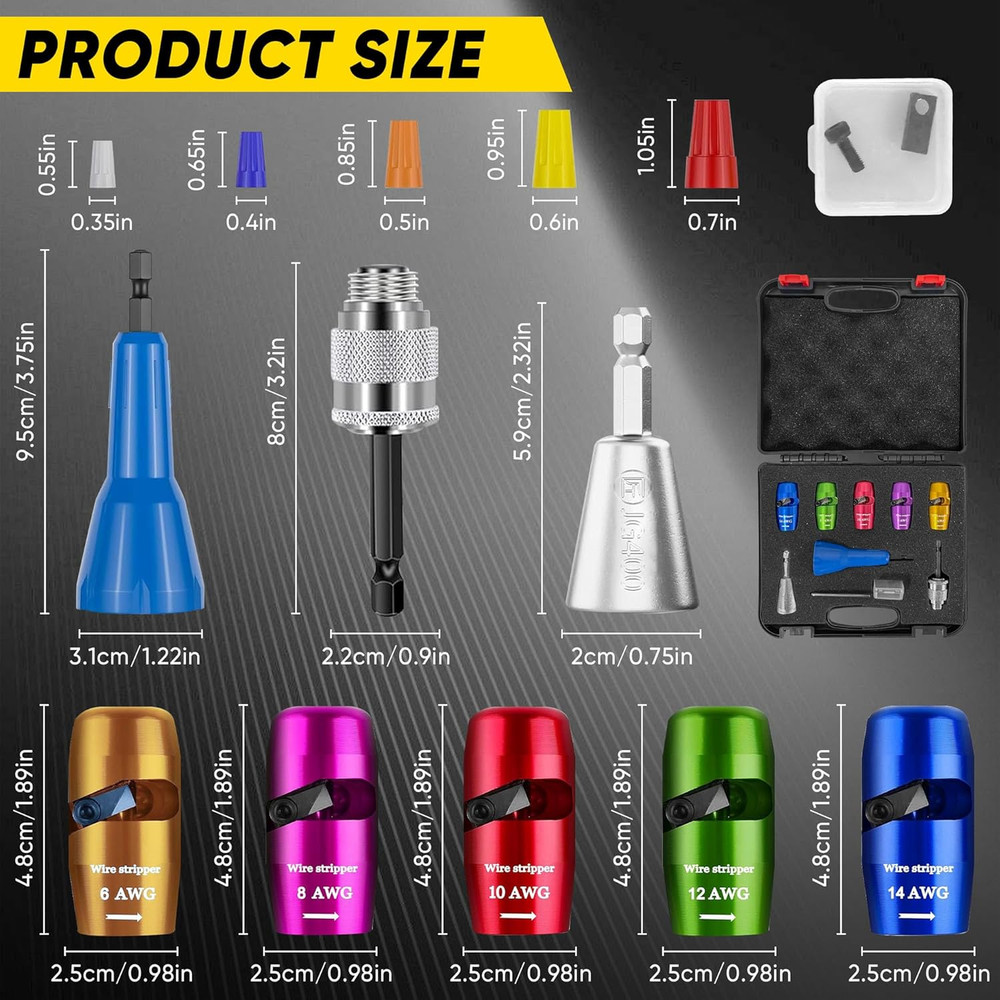 US Regulations Wire Stripping for Drill, Wire Stripping Tool & Wire Twisting Con