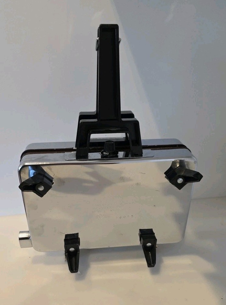 Vintage Rival Pizzelle Press Waffle Maker Reversible Plates Model 95 TESTED