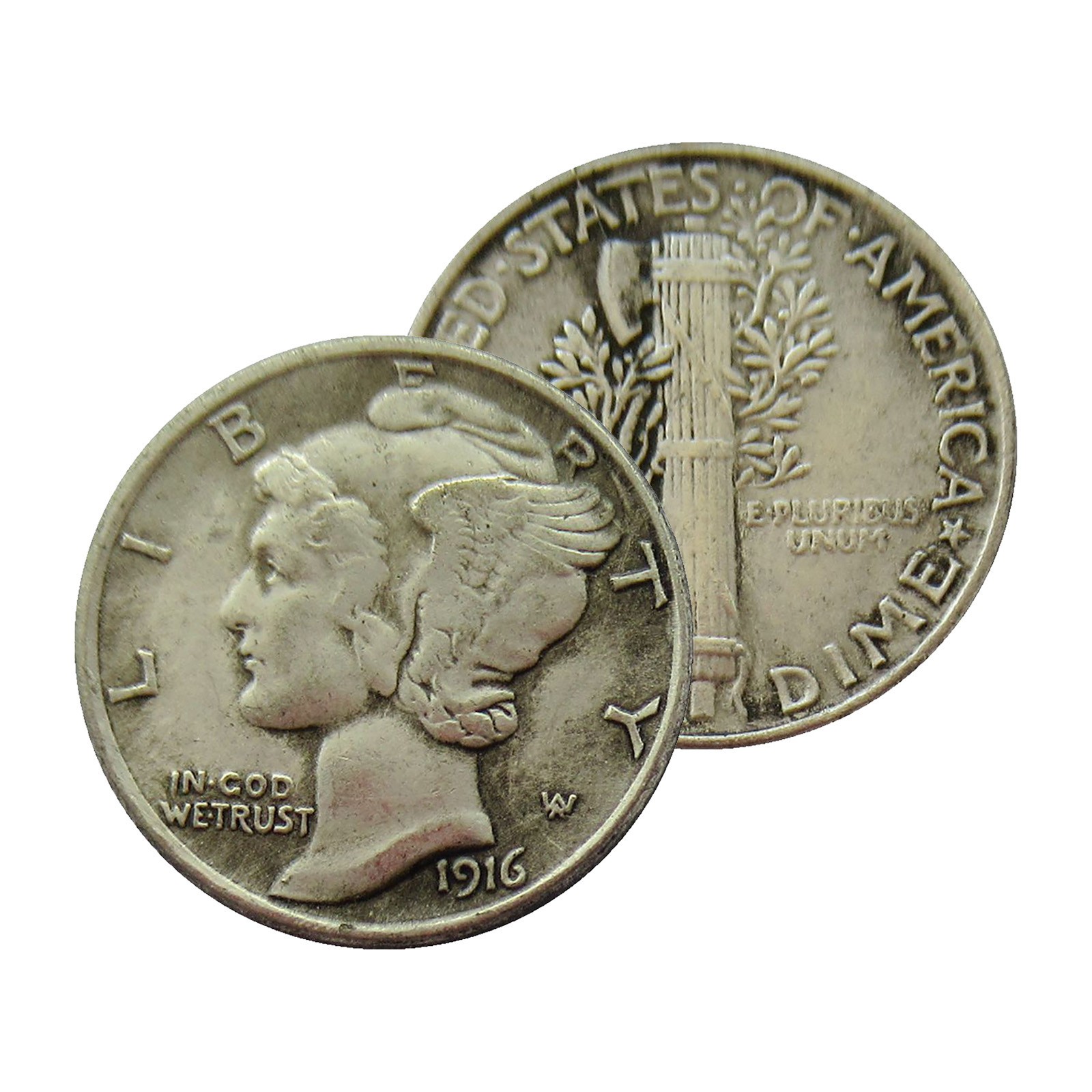 [Lot of 5] 1916-1945 Mercury Dimes Metal Silver Coin CHOOSE HOW MANY LOTS OF 5