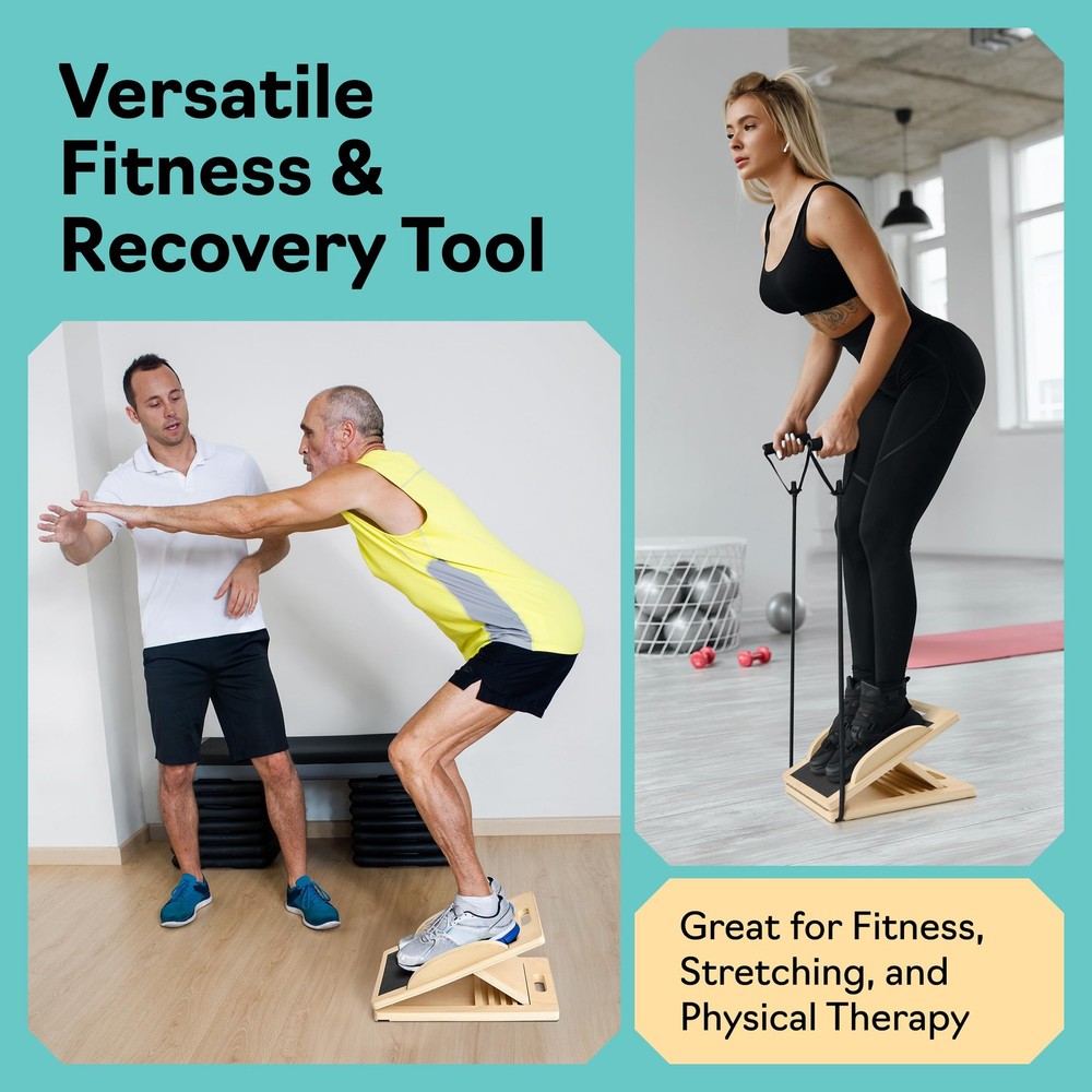 Slant Boards for Exercise – Slant Board with 6 Incline Angles – Transforms In...
