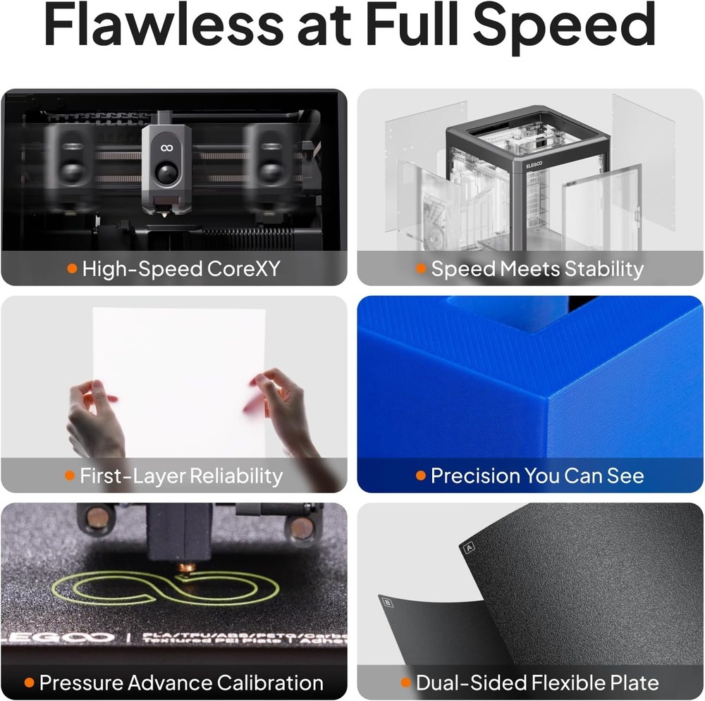 ELEGOO Centauri Carbon 2 Combo 3D Printer