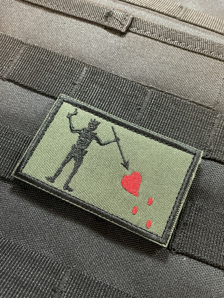 Blackbeard Pirate navy Seal DEVGRU Tactical morale Patch Hook Loop 3.2” Green