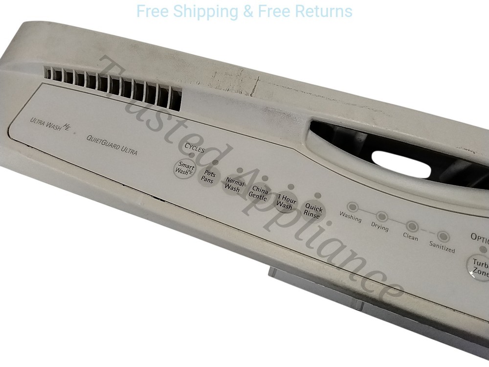 Dishwasher Control Panel W10082884 W10082883 W10082882 W10082885 WHITE