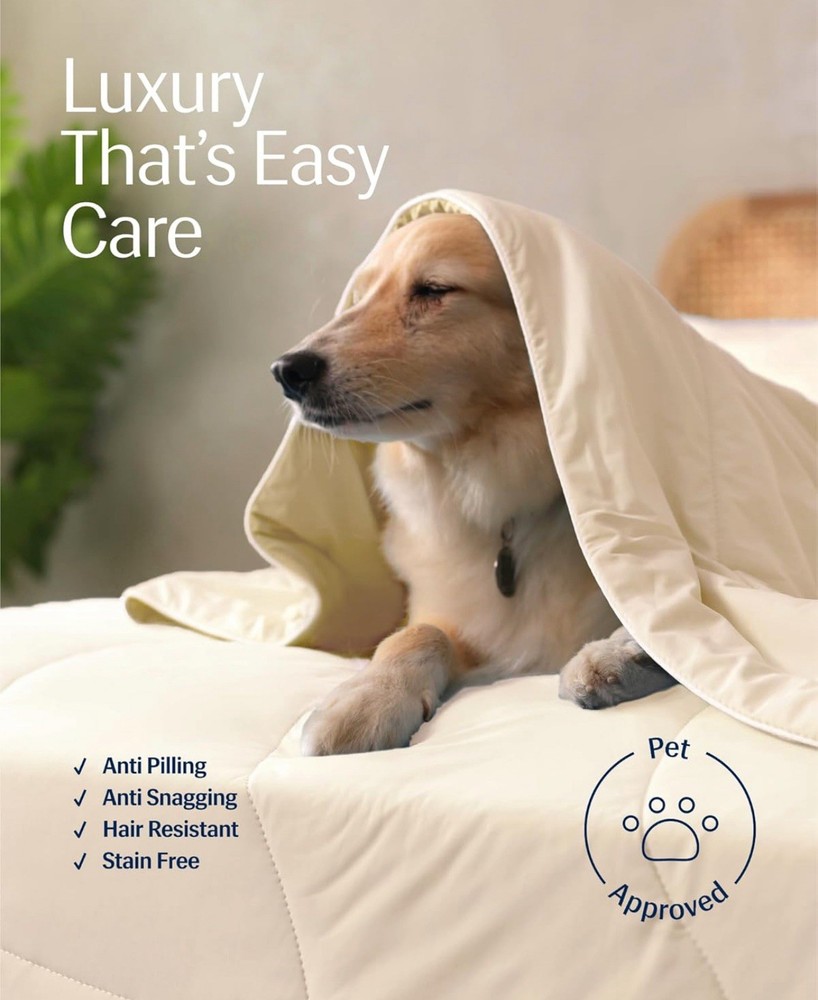 REST Evercool Cooling Comforter, King/Cali King, Snow Ivory