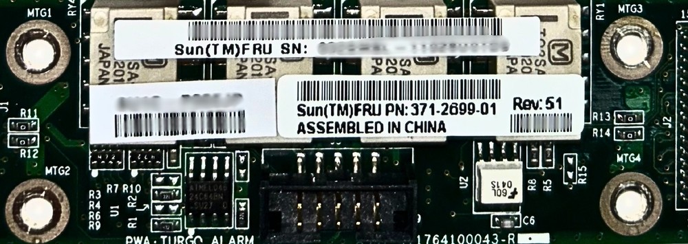 Sun Microsystems 371-2699 Alarm Card