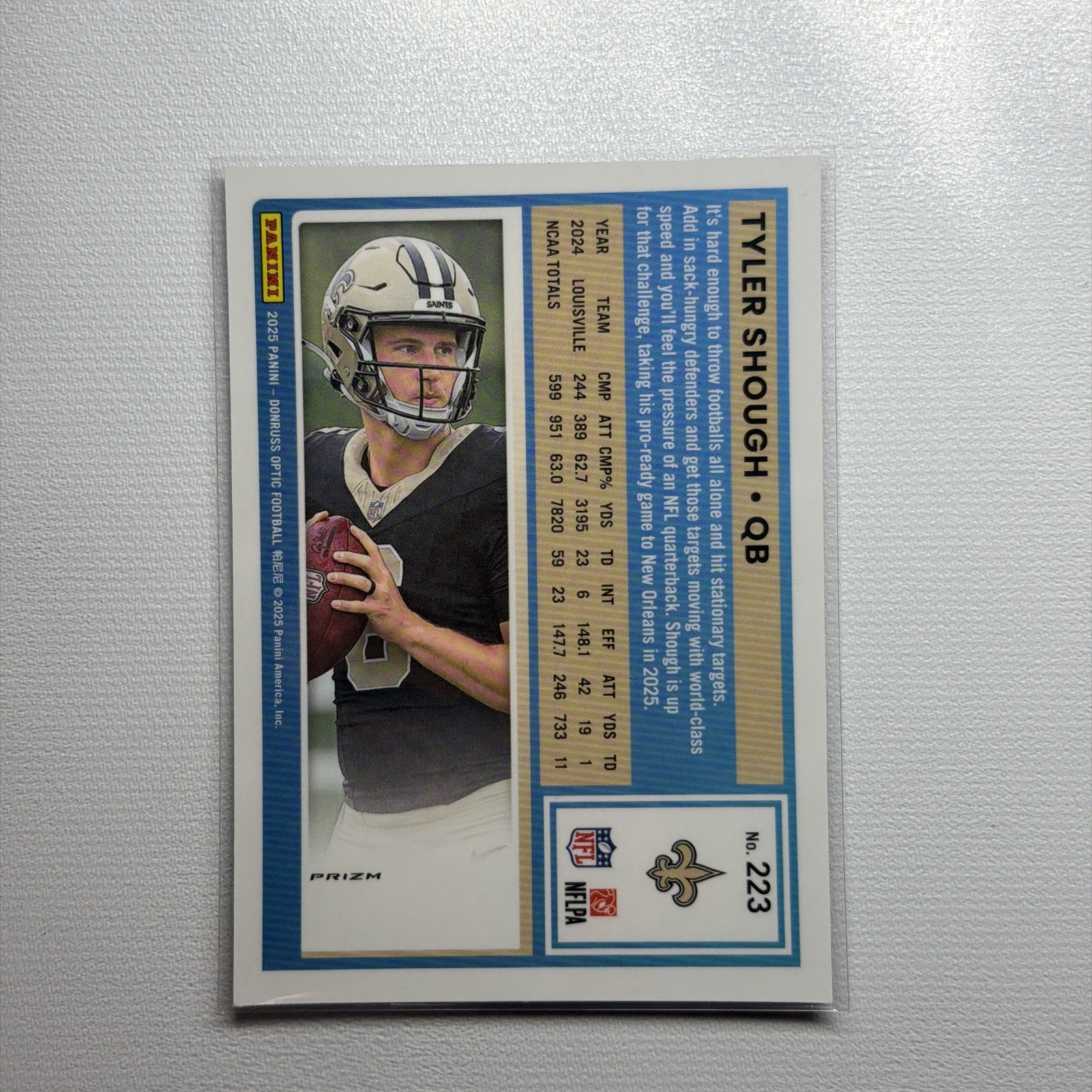 2025 Donruss Optic Pink Prizm Rated Rookie Lot Of 3 Tyler Shough Rainbow