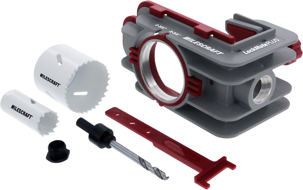 1338 Lock Mate plus – Self Clamping, Professional Door Lock Installation Kit, Do