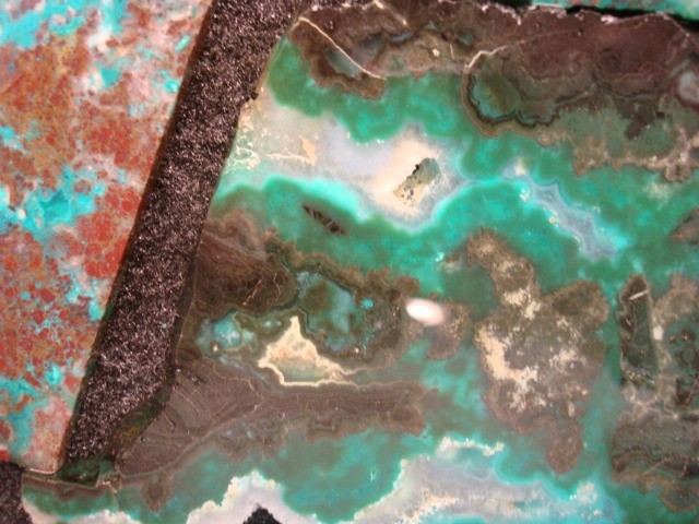 chrysocolla 4 slabs bisbee mine