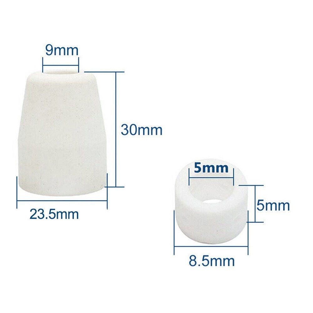 Consumables Kit Electrode 18Pcs Consumables Kit Electrode Tip Gas Ring