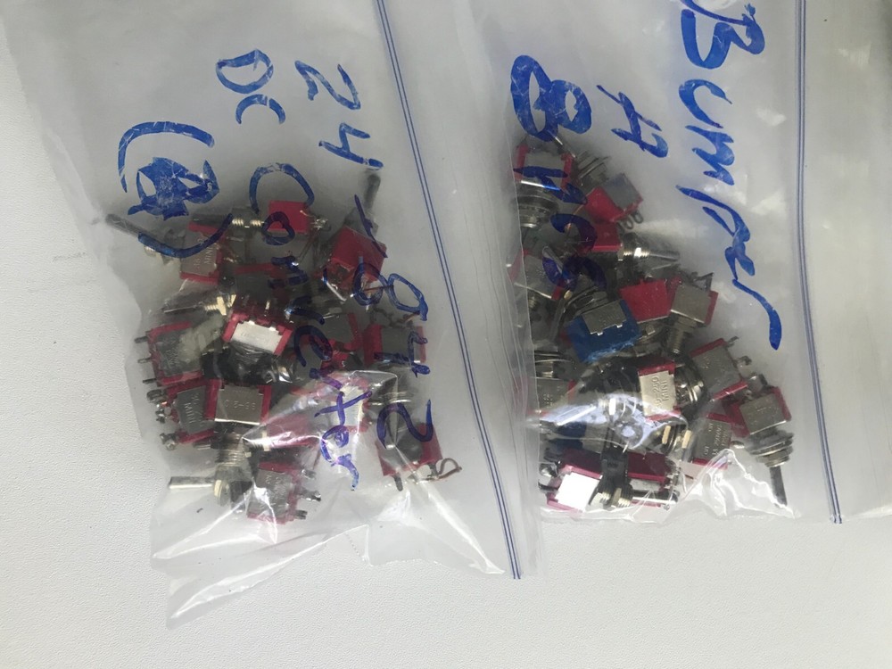 45 miniatronics toggle switches, low voltage for model railroad