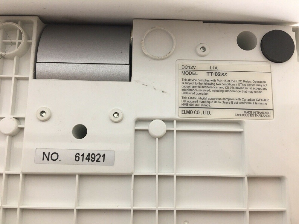Overhead Digital Projector Document Camera TT-02RX Elmo SN# 614921