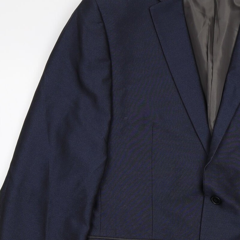 NEXT Mens Blue Viscose Blend Suit Jacket Size 34