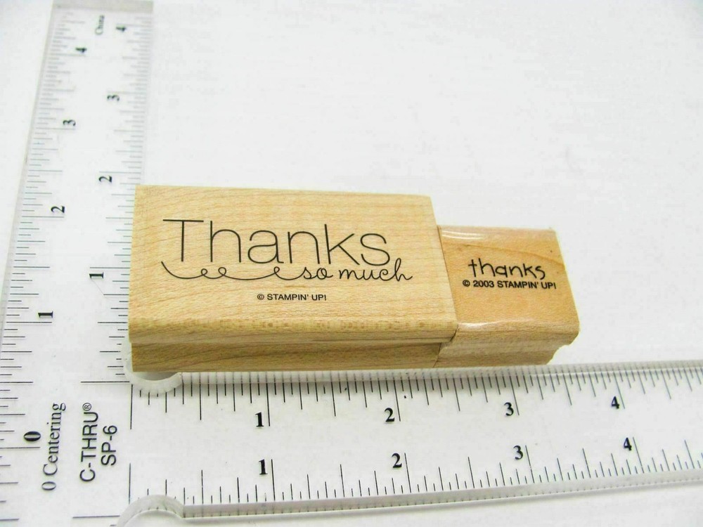 Thanks Rubber Stamp - Stamp Set A253