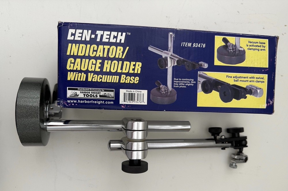 Cen-tech Vacuum Base Indicator / Gauge Holder Multi-positional