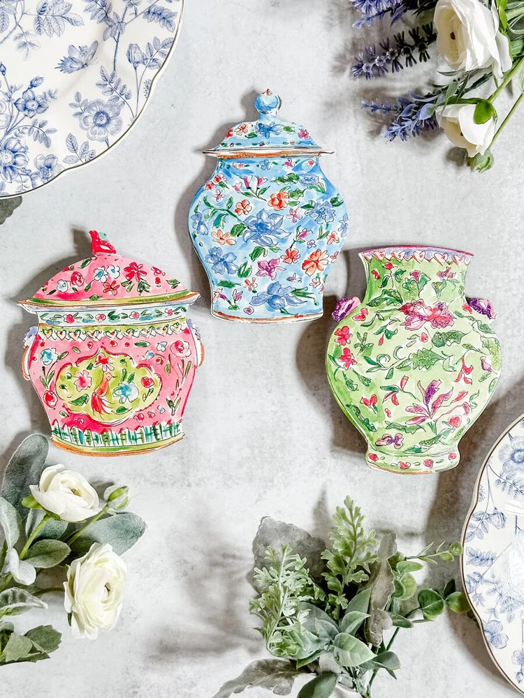 Round Top Collection - Ginger Jar with Removable Stake