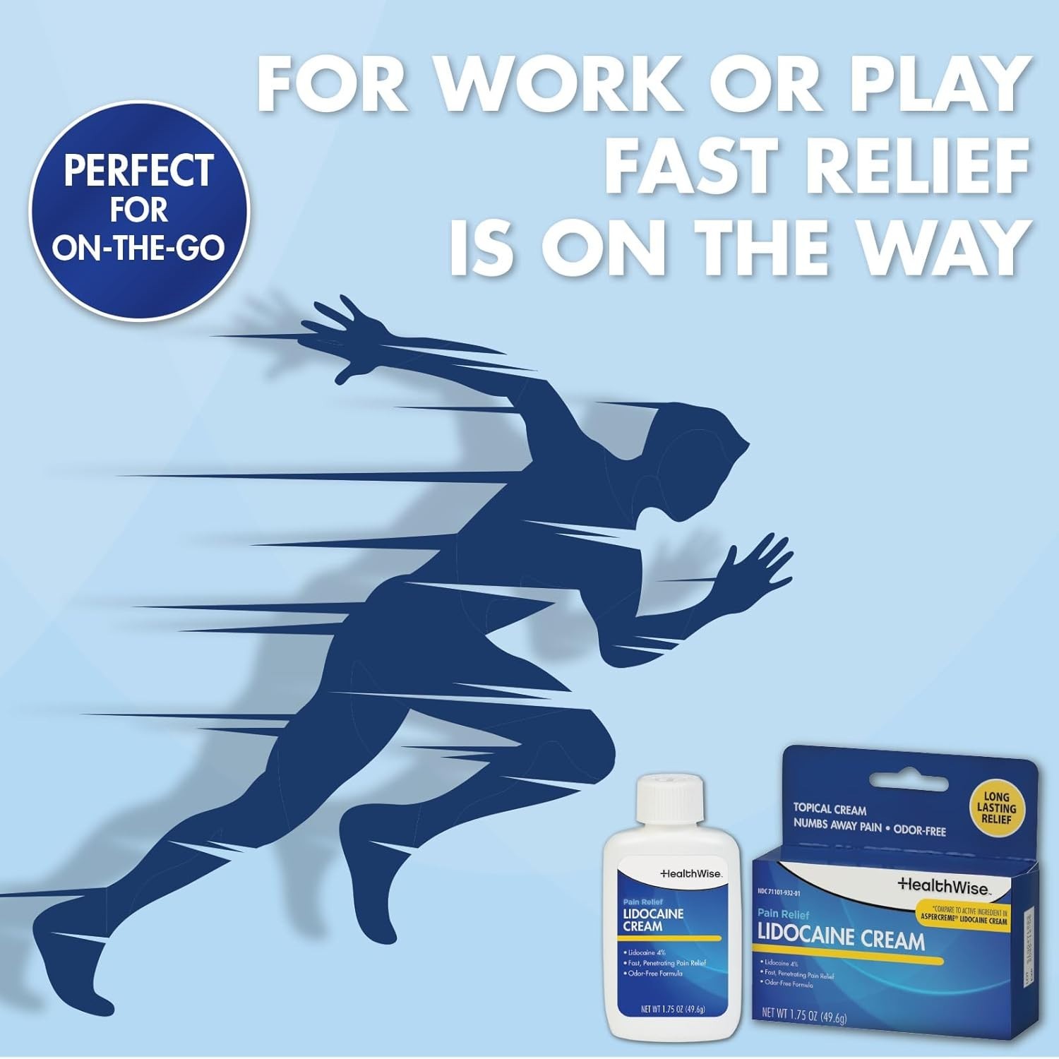 Maximum Strength Lidocaine Cream | Numbs Away Pain | Long-Lasting