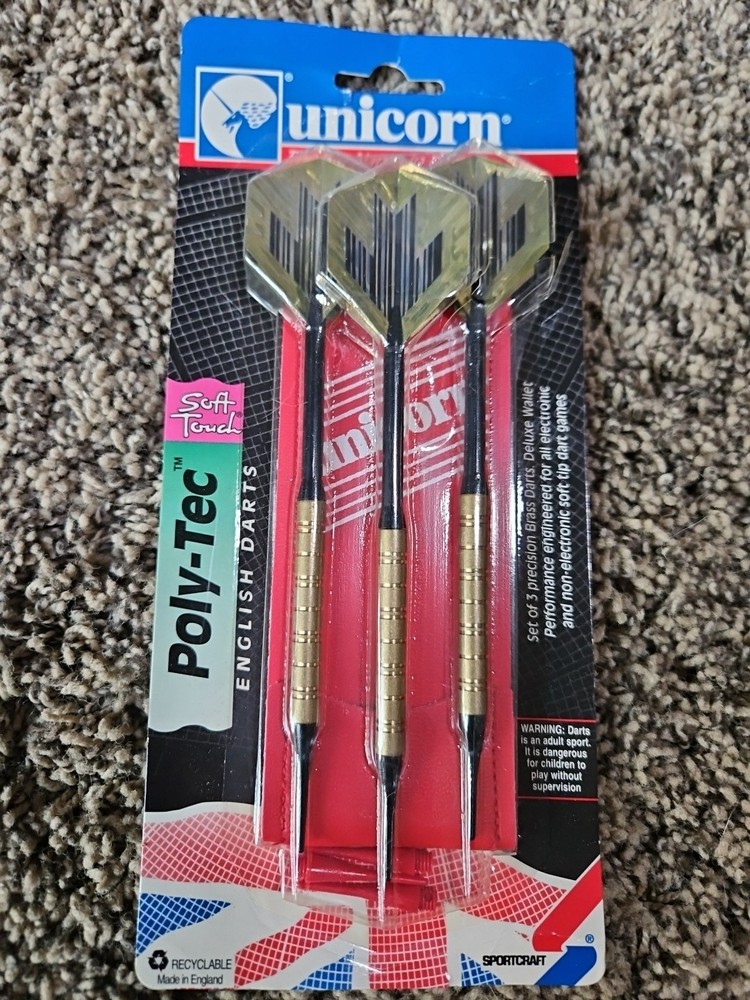 New Unicorn Soft Touch Poly-Tec Dart Set Soft Tip